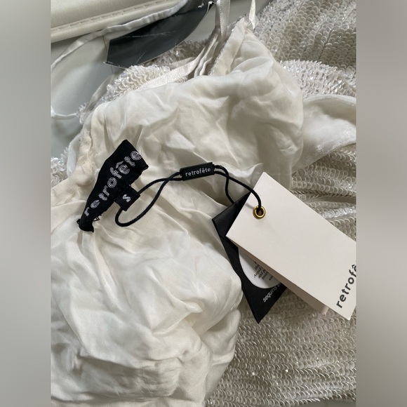 Retrofête REBECCA SEQUIN EMBELLISHED MAXI DRESS GOWN HIGH SLIT - Picture 10 of 10